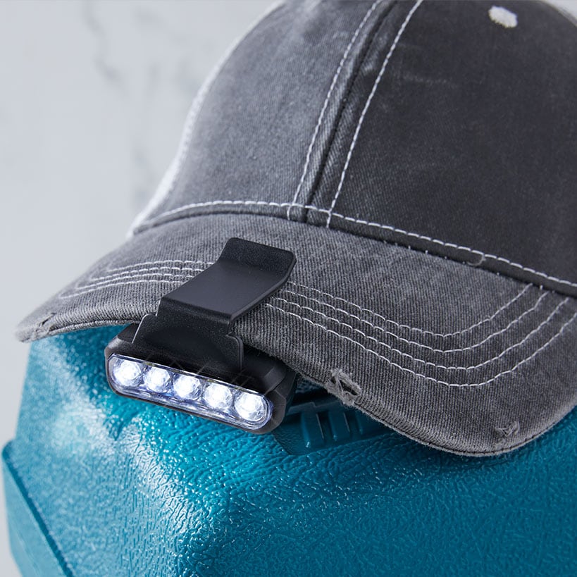LED Mini Clip-On Cap Light Handsfree Flashlight
