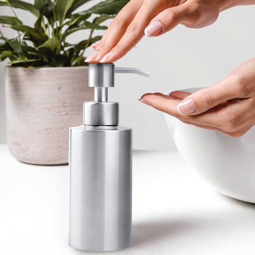 Stainless Steel 8.5-oz. Soap Dispenser