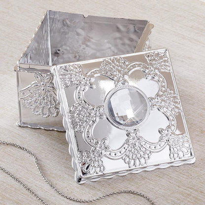 Elegant Small Jewelry Box with Rhinestone