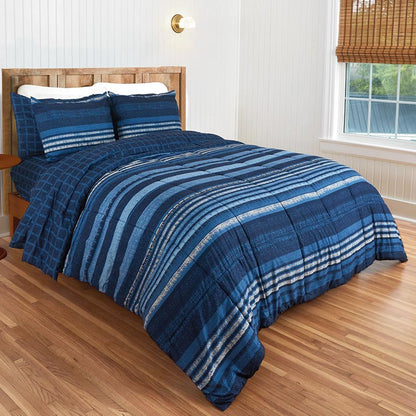 Aspen Stripe Complete Comforter Set King