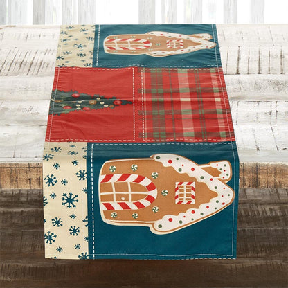 Gingerbread Patchwork Table Runner