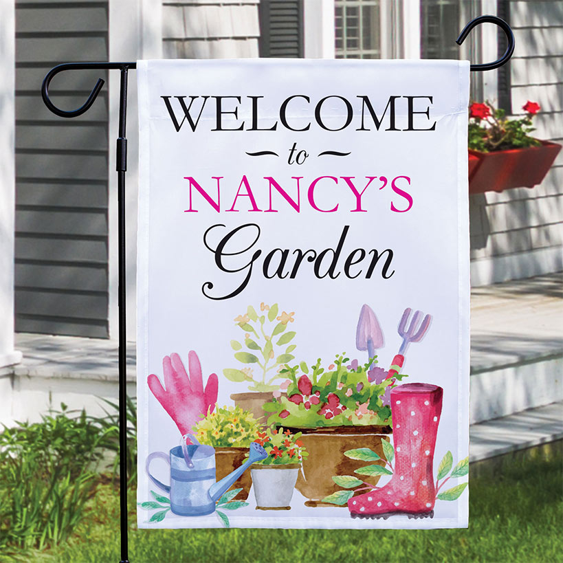 Personalized Spring Welcome Double-sided Garden Flag