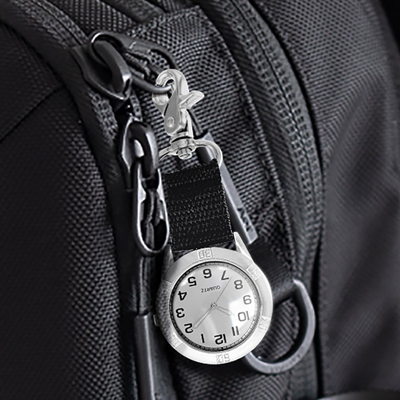 Clip On Analog Watch Carabiner