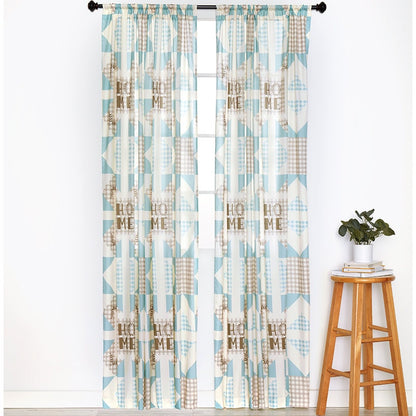 Home Pattern Check Window Panel 50" x 63" or 50" x 84"