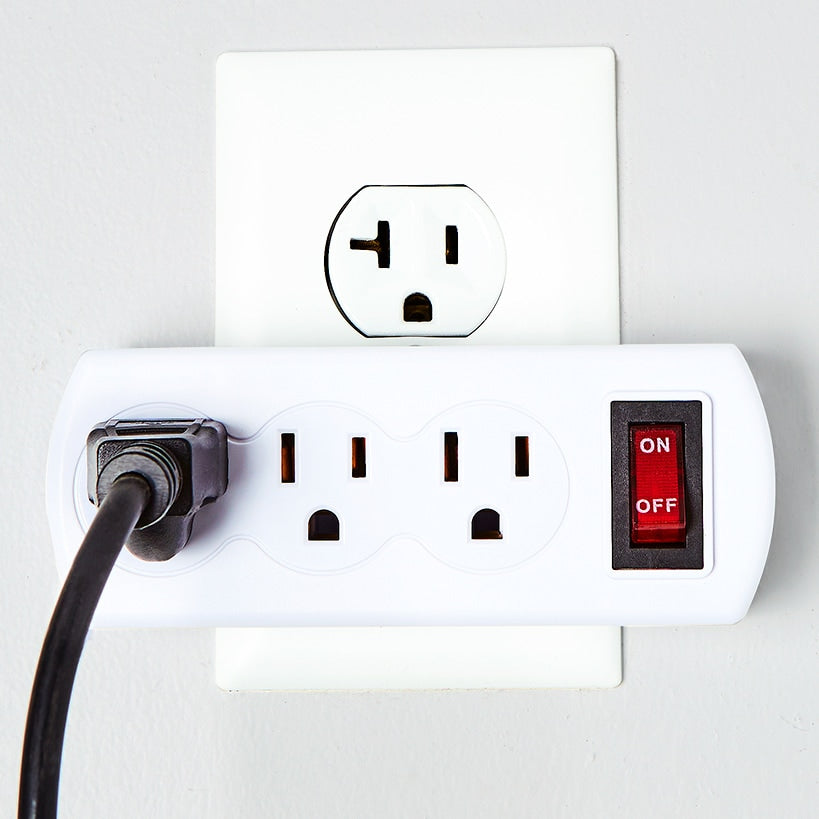 Triple Outlet Plug Adapter On/Off Switch Energy Saving ETL Listed | LTD ...