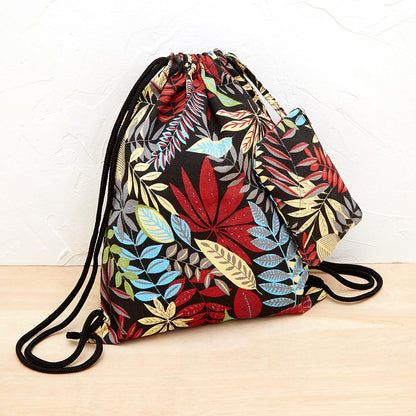 Drawstring Bag wtih Small Pouch