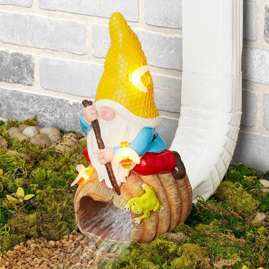 Solar Gnome Downspout