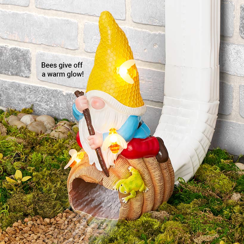 Solar Gnome Downspout