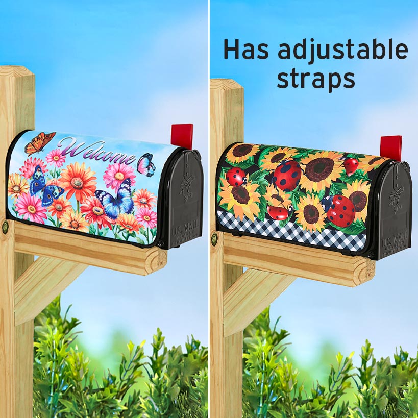 Seasonal Spring Ladybug or Butterfly Mailbox Cover