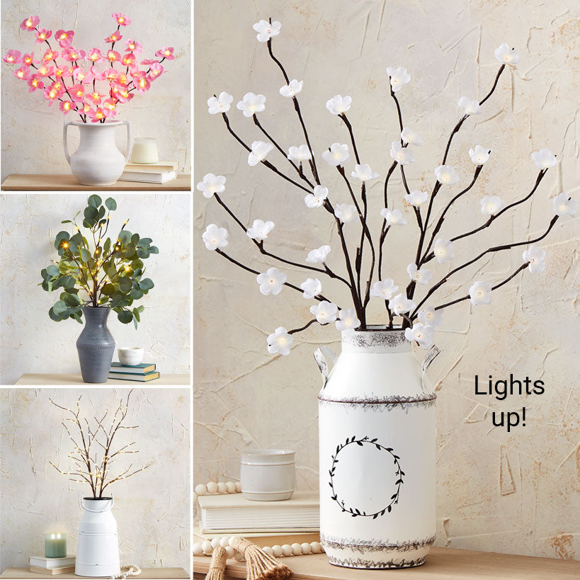 LED Lighted Poseable Branch Decor