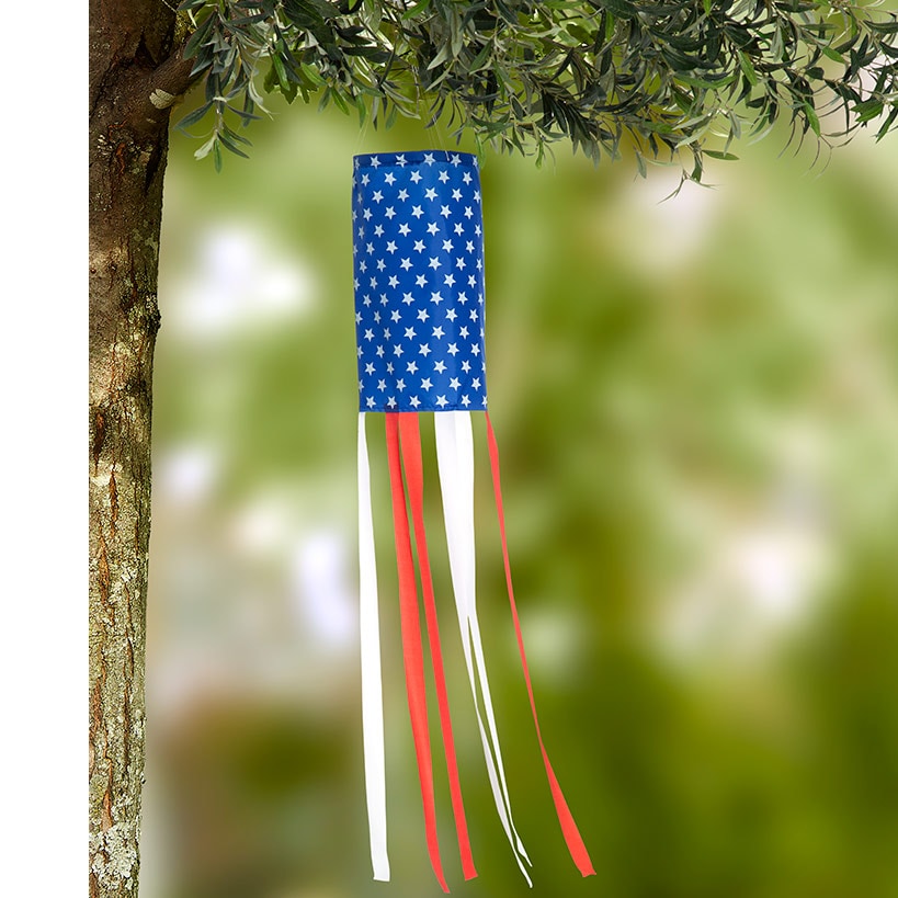 Americana Flag Windsock Red, White, and Blue