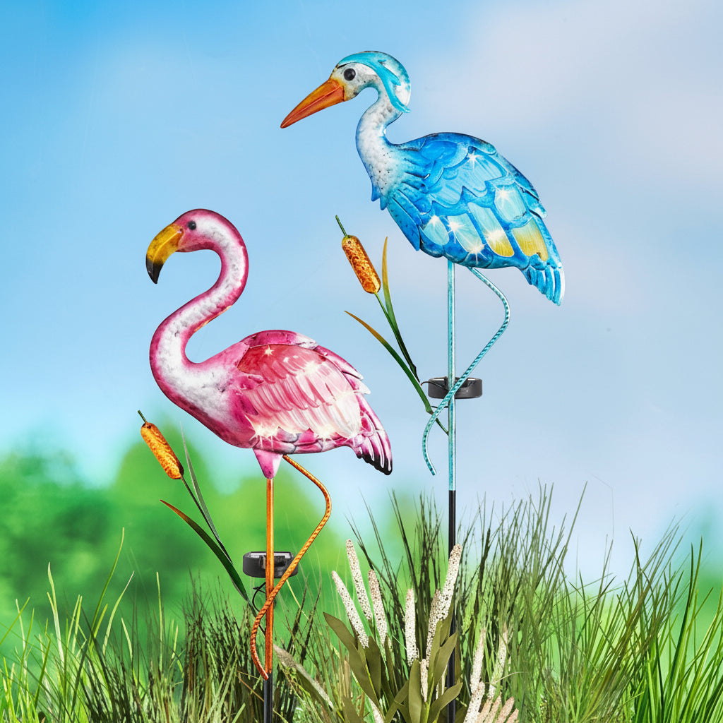 Solar Bird Garden Stake