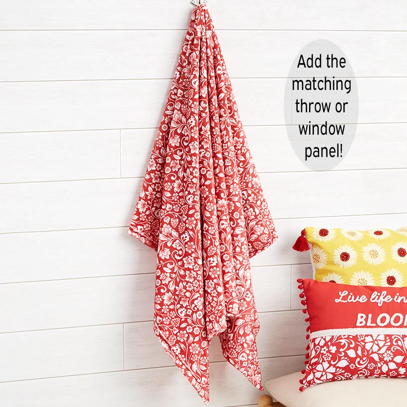 Jacobean Sunflower 50" x 60" Fleece Plush Throw