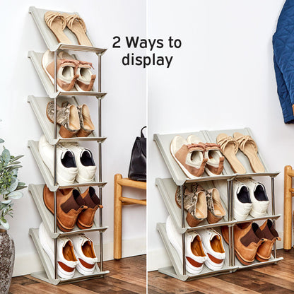 Stackable Modular Shoe Rack - 6-Pc.