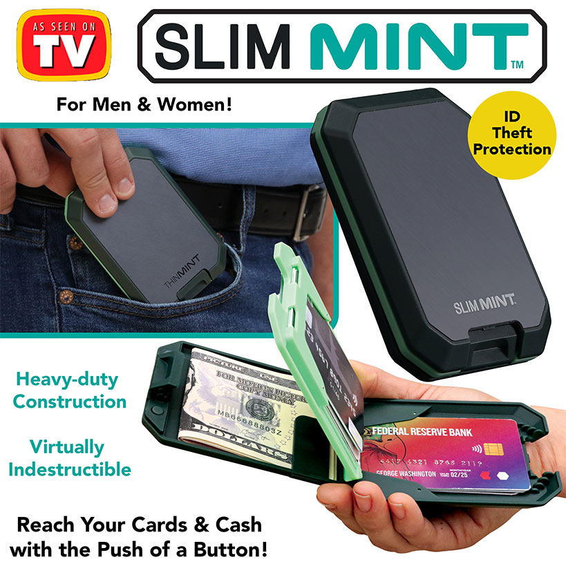 Slim Mint™ Wallet - Secure, Compact, and RFID-Blocking Design