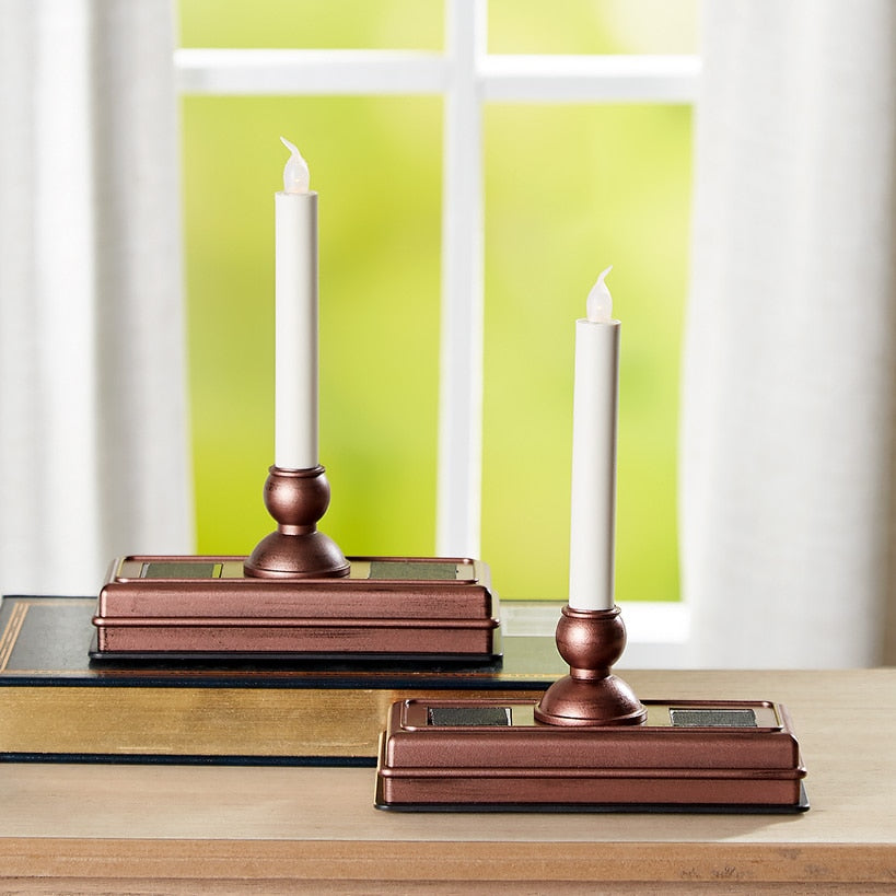 Solar LED Candles Set of 2