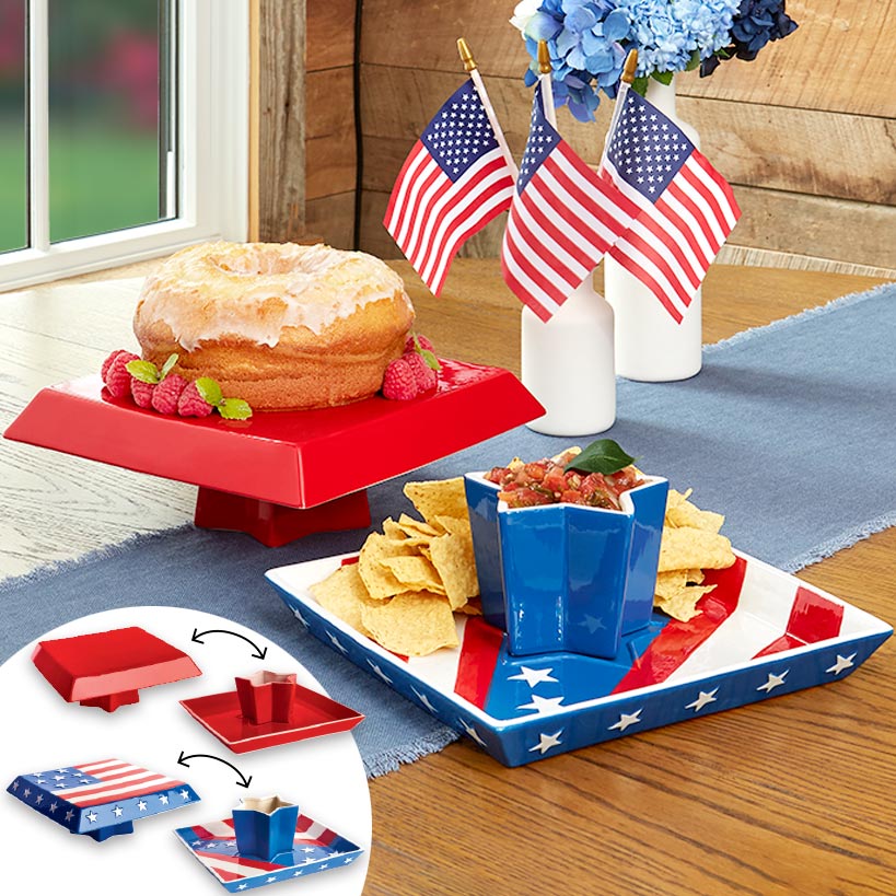 Americana 2-in-1 Serving Tray