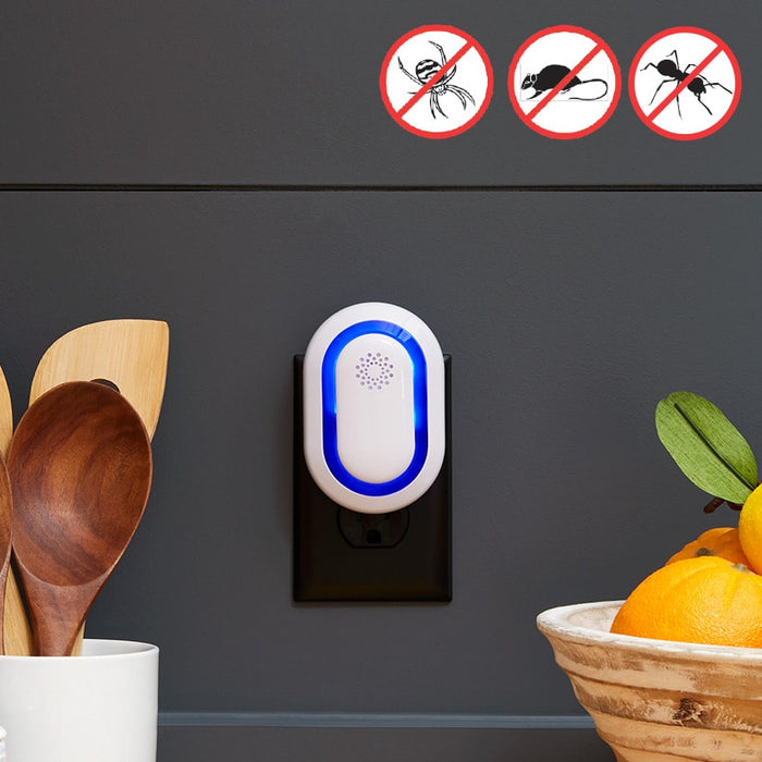 Ultra Sonic Repeller Rodent Mouse Spider Plug-In Repellent Whole House ...