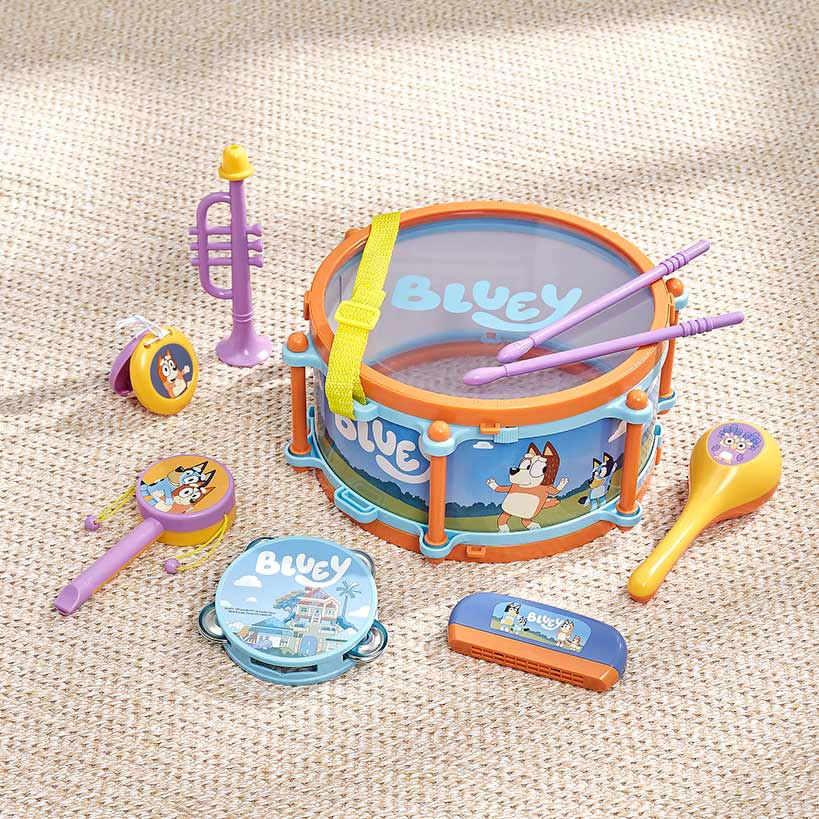 Bluey All-In-One Band Set - Inspire Musical Creativity with 7 Instruments