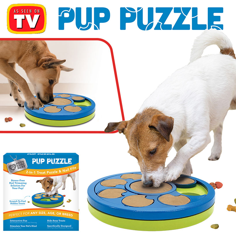 Pets Know Best™ 2-In-1 Interactive Toy - Treat Puzzle and Nail File