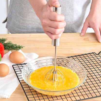 Hand-Push Egg Whisk
