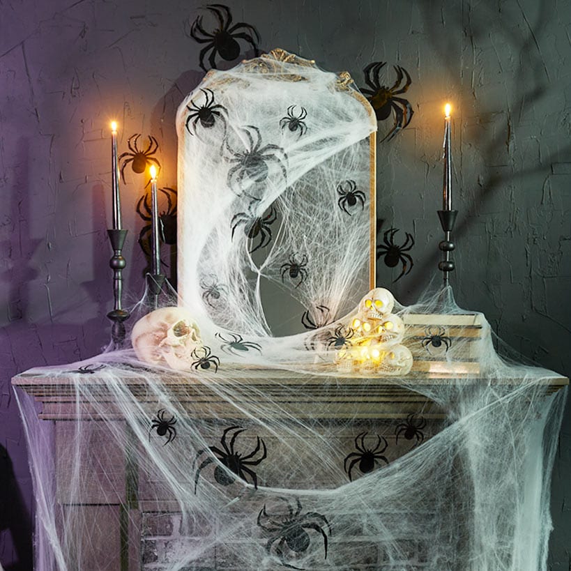 Halloween Spider Décor - 24 Piece Set