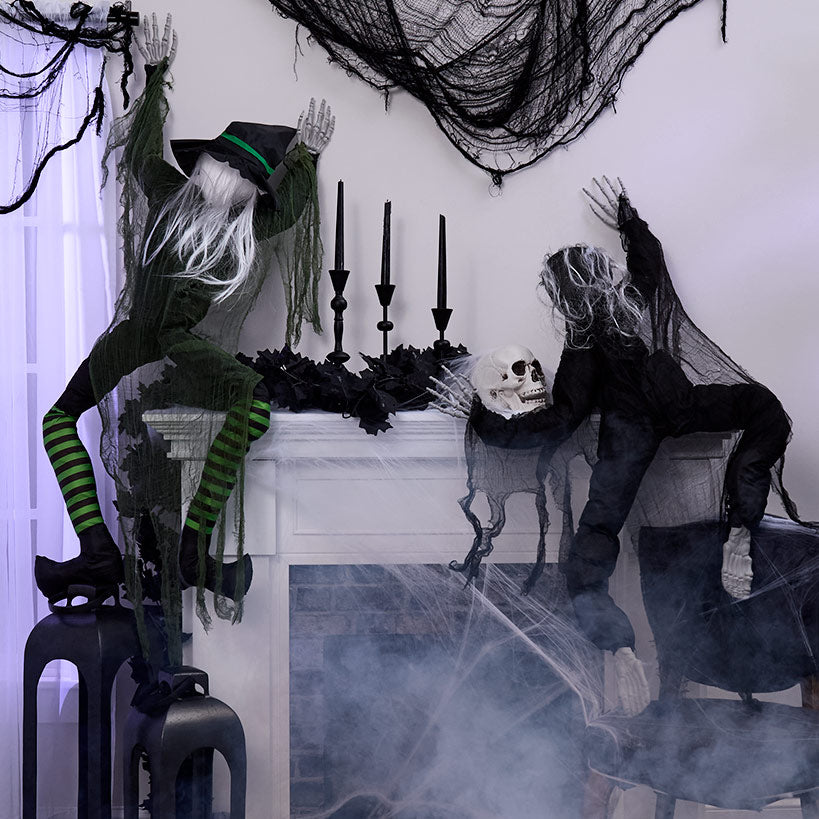 Halloween Creepy Crawler Figures - Witch or Zombie