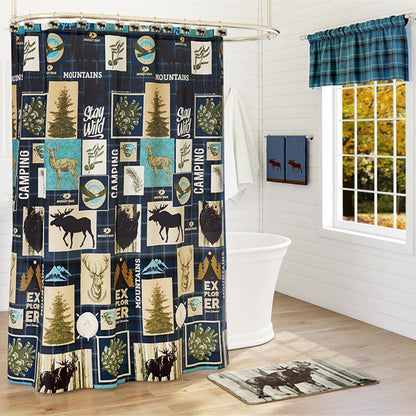 Mossy Oak Never Stop Exploring Shower Curtain or Hooks