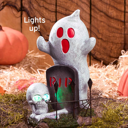 Solar Ghost and Skull Statue