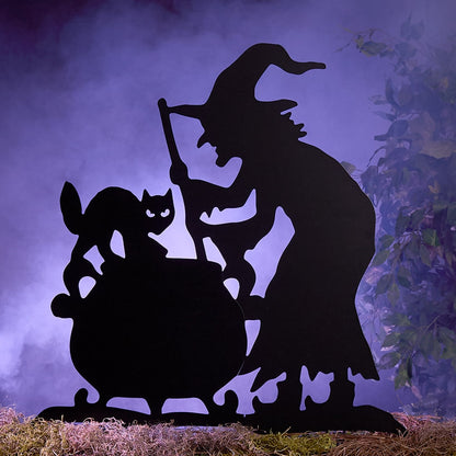 Witch Silhouette Stake