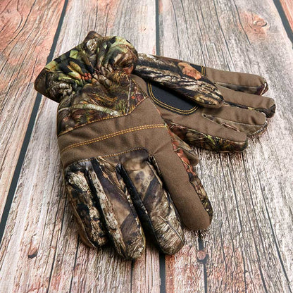 Hot Shot Brushed Tricot Men's Gloves with Mossy Oak Camo