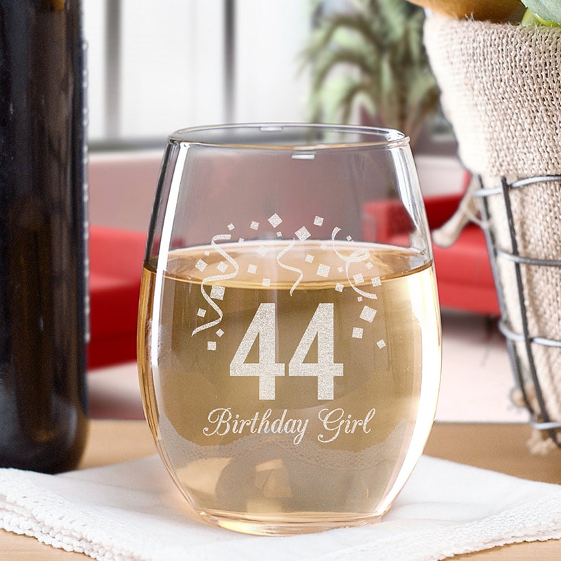 Personalized Birthday Wine Glass