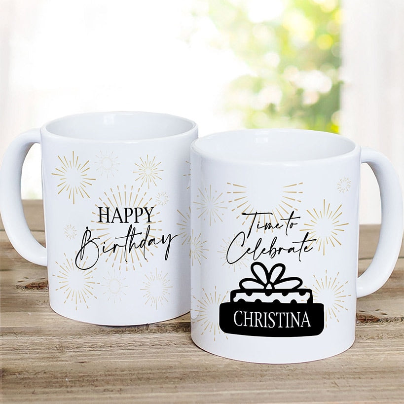 Personalized Happy Birthday Mug