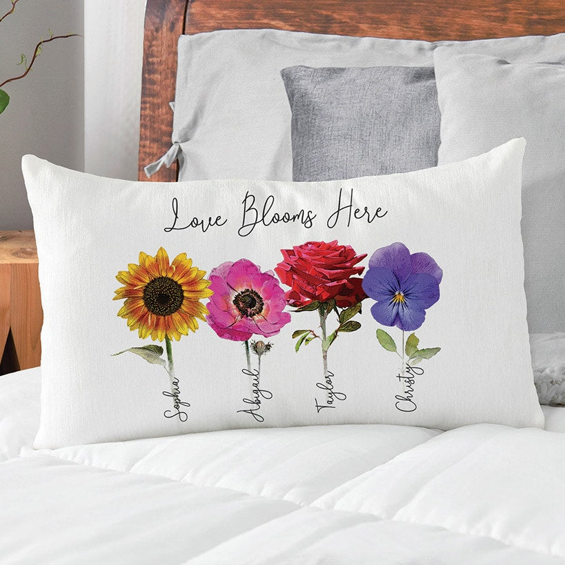 Personalized Lumbar Throw Pillow