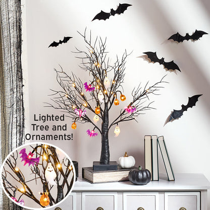 Lighted-Halloween Tree
