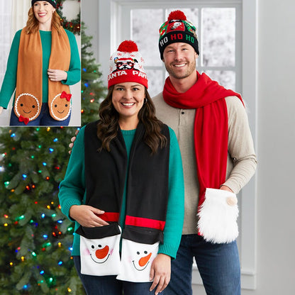 Holiday Scarf with Pockets