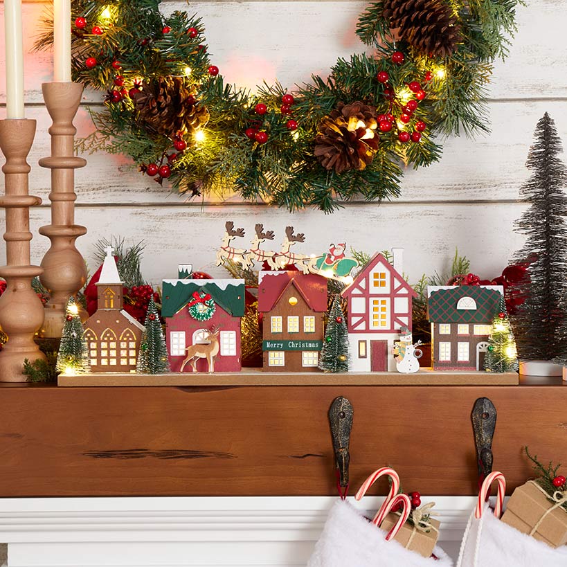 Lighted Christmas Village