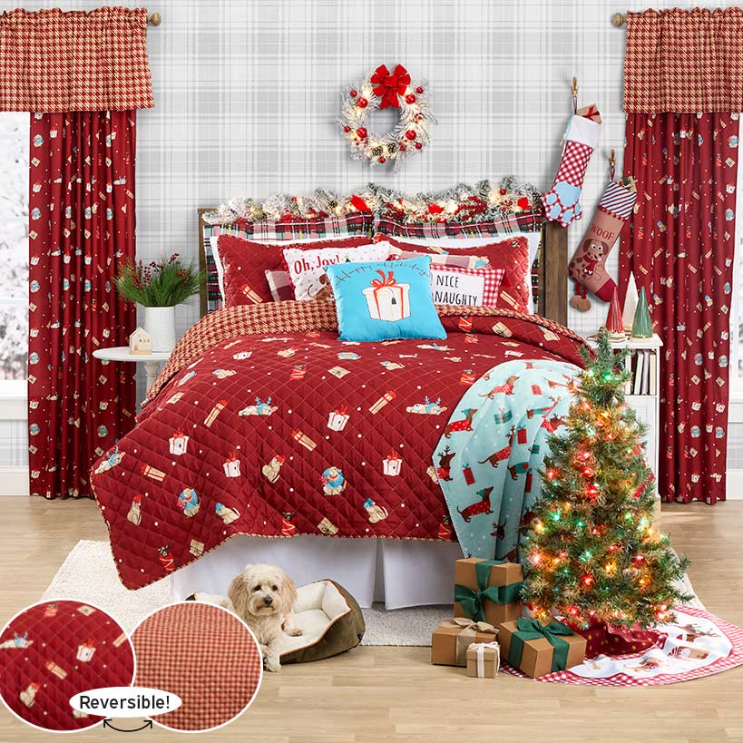 Happy Holidays Decorative Pillow
