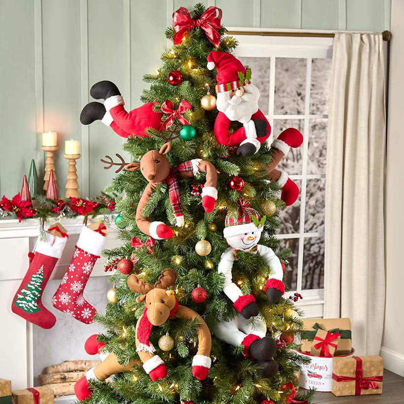 Christmas In-the-Tree Character Plush Decor