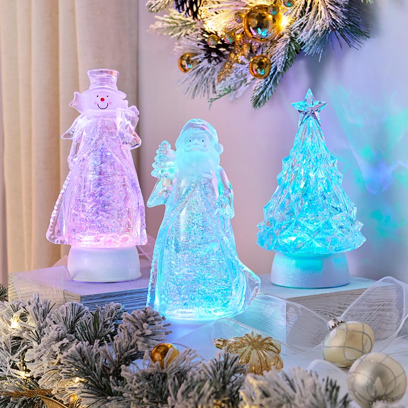 Lighted Snow Blowing Holiday Figures