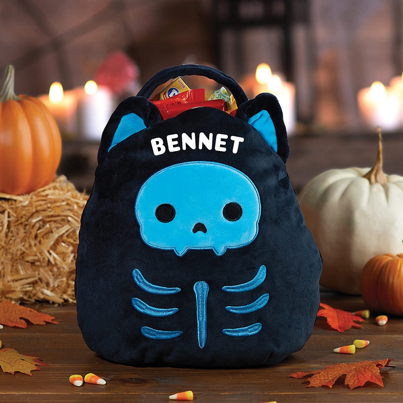 Personalized Halloween Squishmellow Treat Bag Stump Skeleton