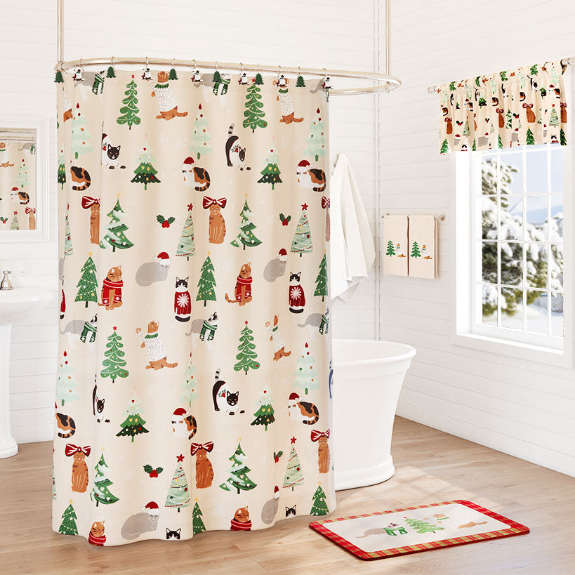 Merry Catmas Shower Curtain