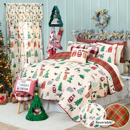 Merry Catmas Quilt Ensemble