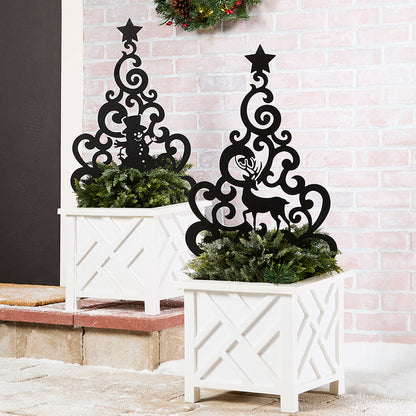 Holiday Metal Garden Stakes