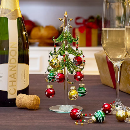 13-Pc. Ornament Wine Tree with Charms