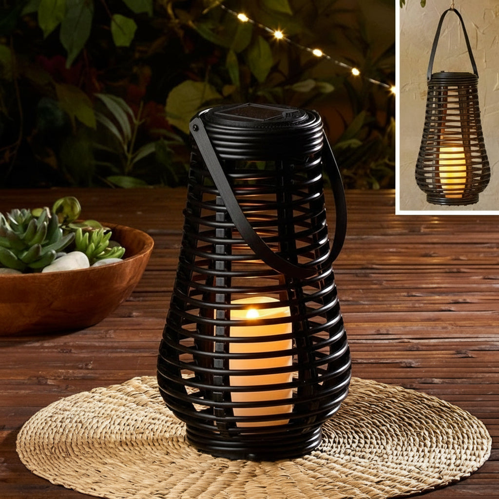 Solar Flickering Lantern - Hang Or Stand