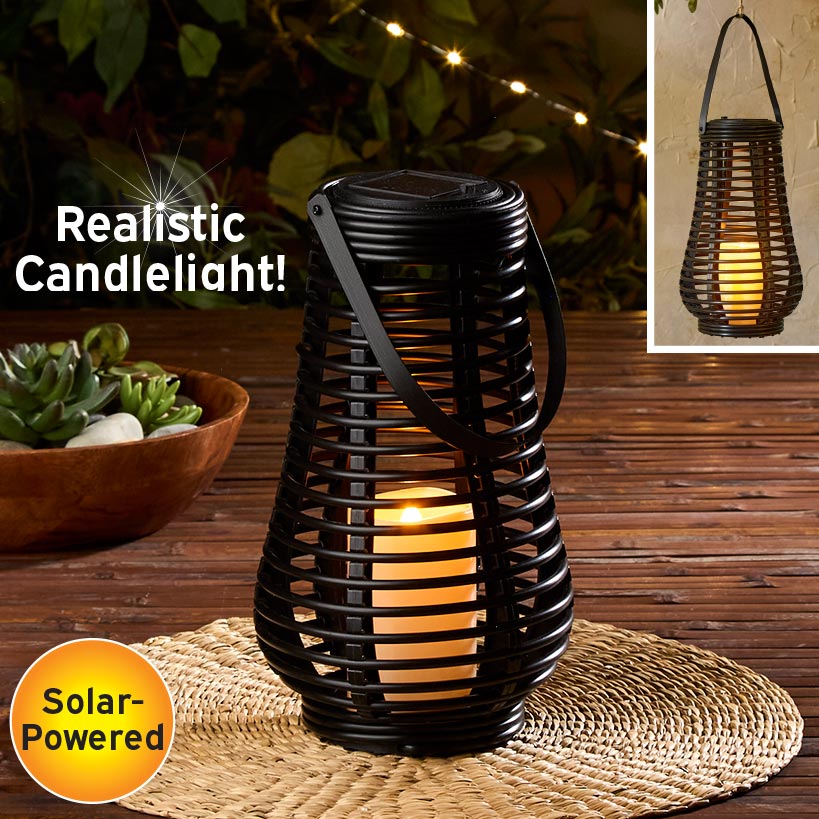 Solar Flickering Lantern - Hang Or Stand