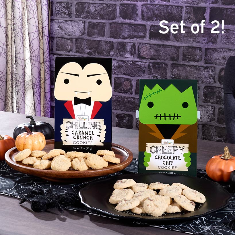Halloween Monster Cookie Gift Boxes - Set of 2