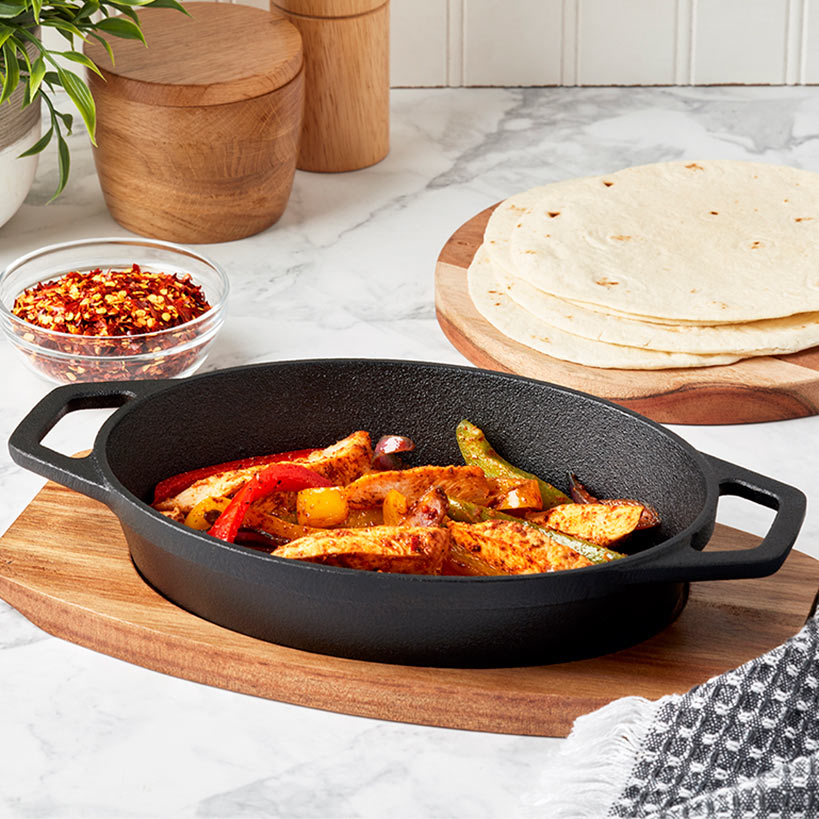 2-Pc. Oval Sizzle Plate