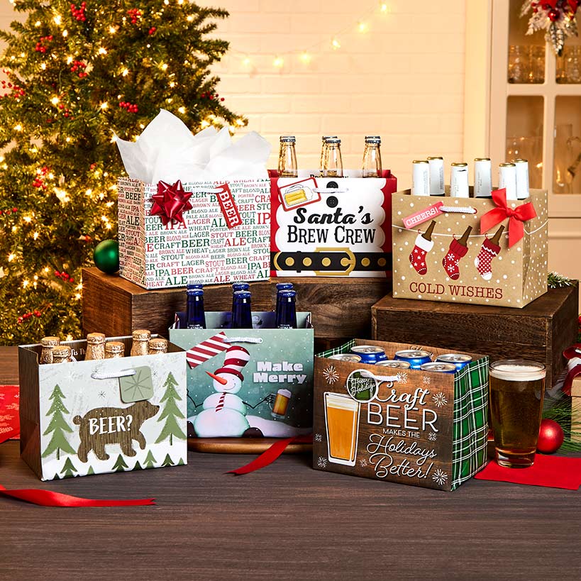 Set of 3 Heavyweight Beer Gift Bags